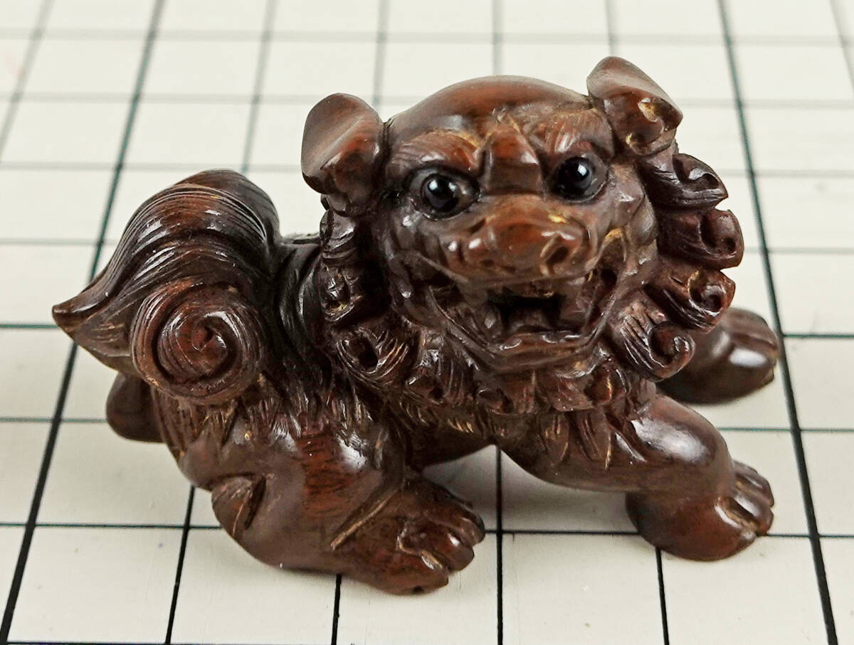 骨董 根付 黒檀 獅子 Yahoo!オークション -「:獅子」(根付) (東洋彫刻)の落札相場