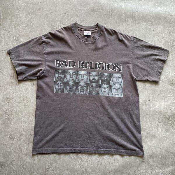 パンクロックの重鎮 90s ビンテージ BAD RELIGION バッドレリジョン 1996 THE GRAY RACE プロモ Tシャツ USA製 XL