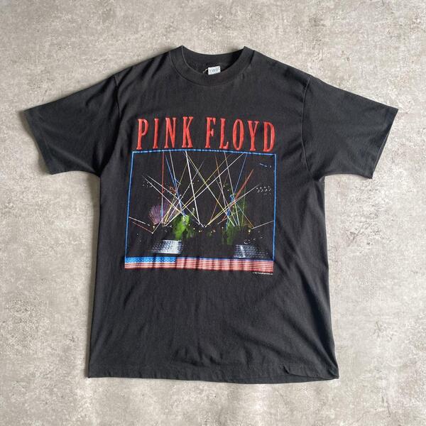 80s ビンテージ オリジナル PINK FLOYD ピンクフロイド 1987 プロモ Tシャツ USA製 黒 ブラック XL
