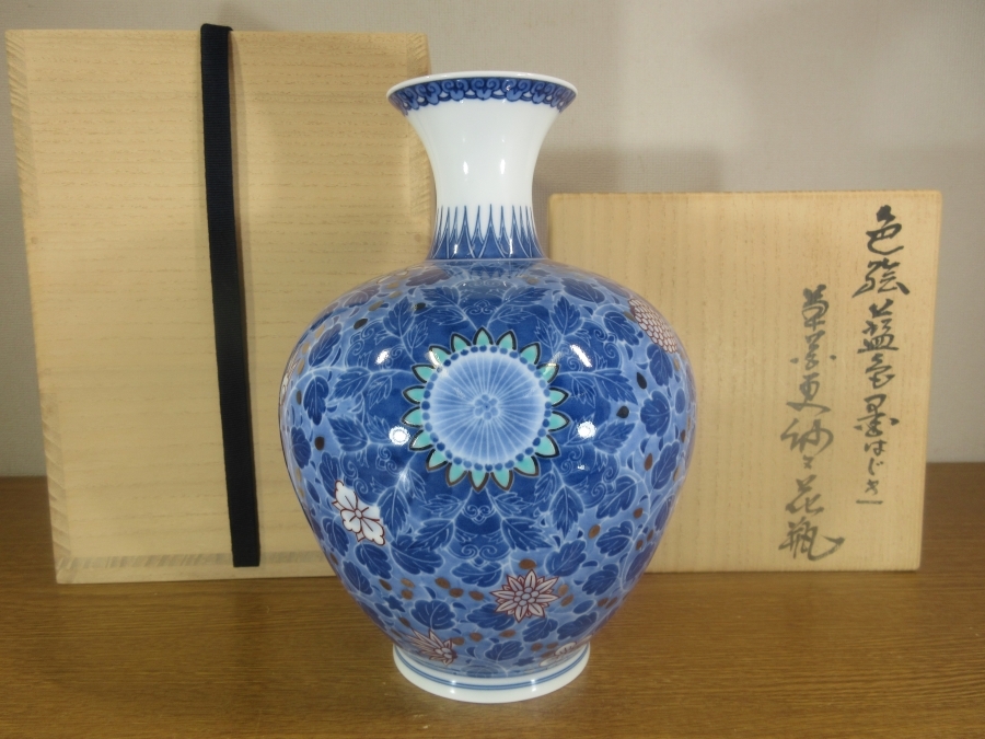 〈有田焼〉十二代 今泉今右衛門 【錦菊絵花瓶】 2025年最新】Yahoo!オークション -今泉今右衛門 花瓶の中古品