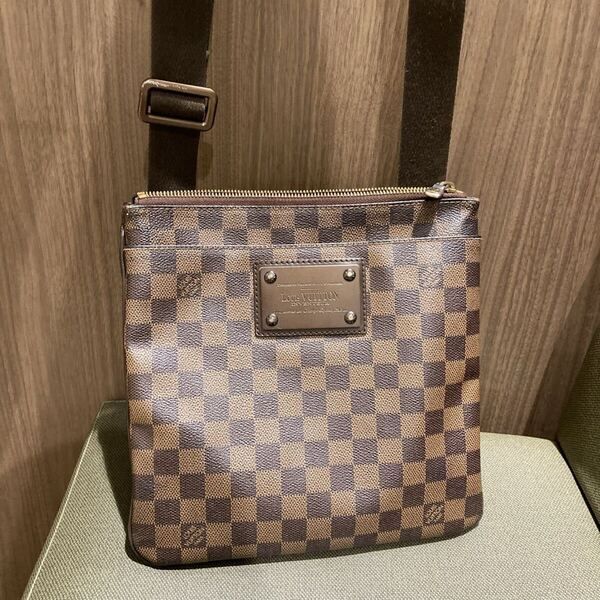 LOUIS VUITTON ルイヴィトン ダミエ エヌベ ポシェット プラット ブルックリン ショルダーバッグ ファッション ブランド