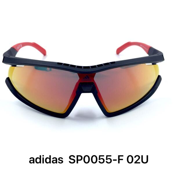 adidas アディダス サングラス SP0055-F 02U Sunglasses Black アジアンフィット AsianFit アイウェア