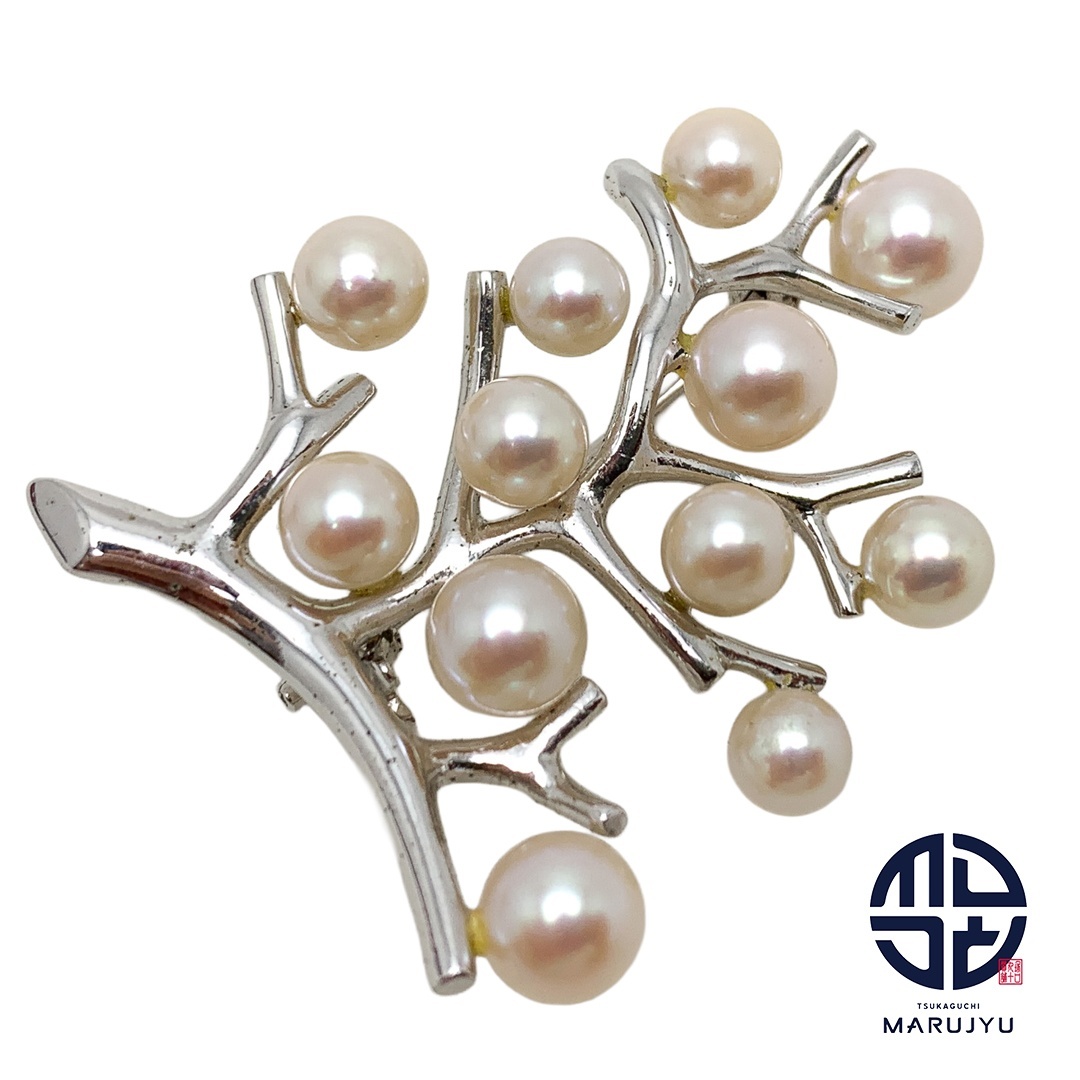 MIKIMOTO ミキモトリボンブローチパール３粒シルバーSV皇室御用達ブランド 楽天市場】ミキモト（ブローチ｜レディースジュエリー