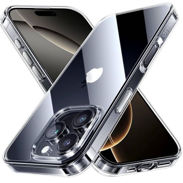 2301163☆ NIMASO iPhone 16 Pro 用 ケース クリア 黄変防止 耐衝撃 米軍MIL規格 SGS認証 PC背面 いPhone 16 Pro 対応 傷つけ防止 クリア