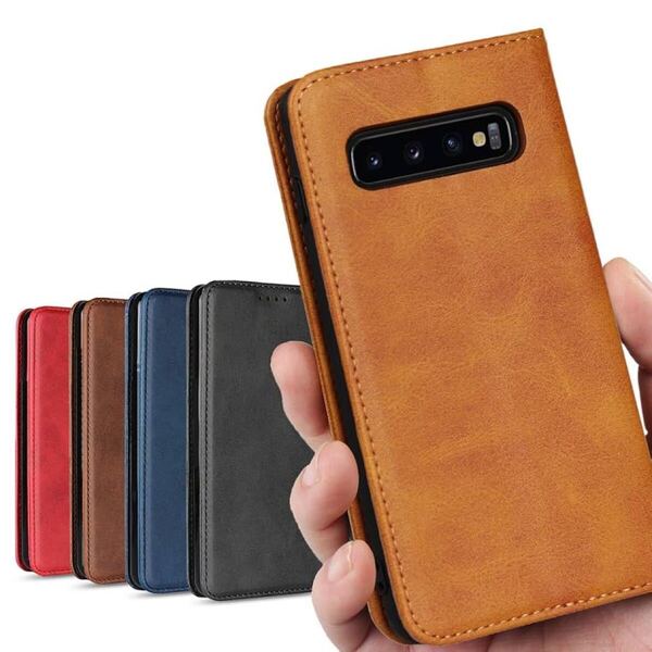 2301169☆ Galaxy S10 ケース SCV41 SC-03L 対応 エス10 カバー サムスン ギャラクシー S 10 スマホケース 手帳型 ライトブラウン
