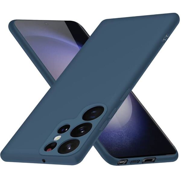 2311006☆ Galaxy S23 Ultra ケース SC-52D SCG20 シリコン GalaxyS23 Ultra スマホケース ギャラクシー ソフト 青 薄型 ブルー