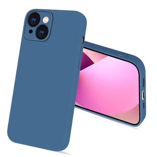 2311028☆ bjnosdv iPhone 15 ケース シリコン 耐衝撃 耐傷 米軍MIL規格 アイフォン15 カバー 液体シリコーン 6.1インチ(ブルー)