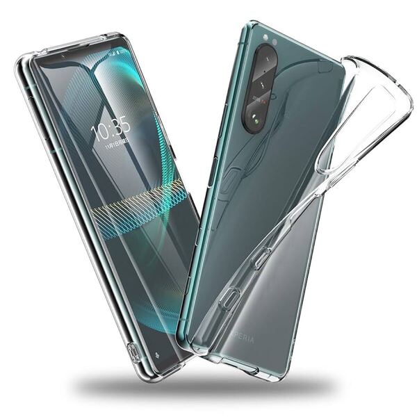 2312102☆ ORANGA Xperia5 III 用 ケース クリア 薄型 SO-53B カバー SOG05 ケース ドイツバイエル製TPU素材 超耐衝撃 全透明