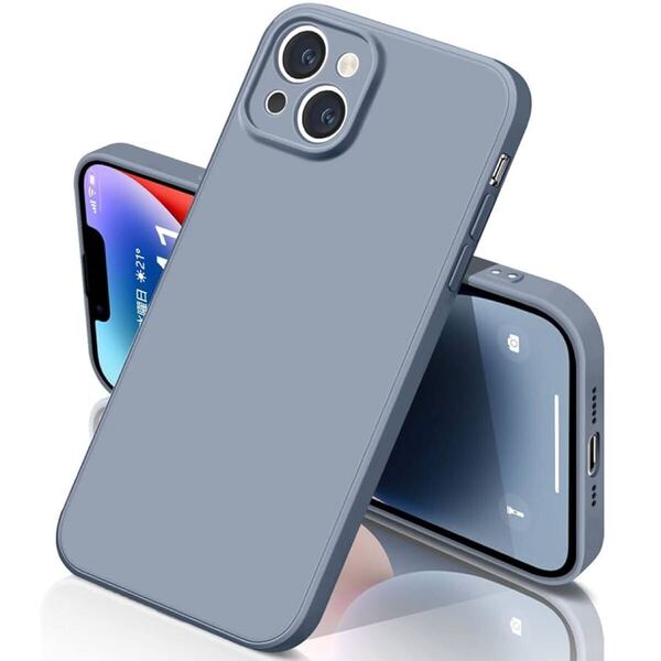 2313138☆ iphone14ケース シリコン 耐衝撃 さらさら手触り 傷付き防止 超軽量 マット質感 指紋防止 レンズ保護 ワイヤレス充電
