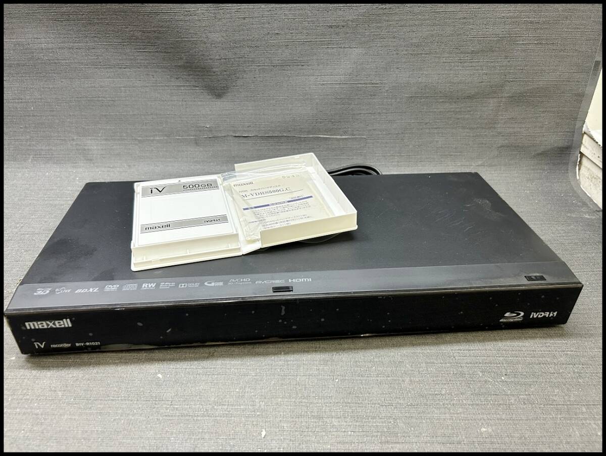 m*i様 maxell BIV-R1021 ブルーレイレコーダー 2014年製中 BIV-R1021/BIV-R521【生産終了】iVDRスロット搭載ブルーレイ