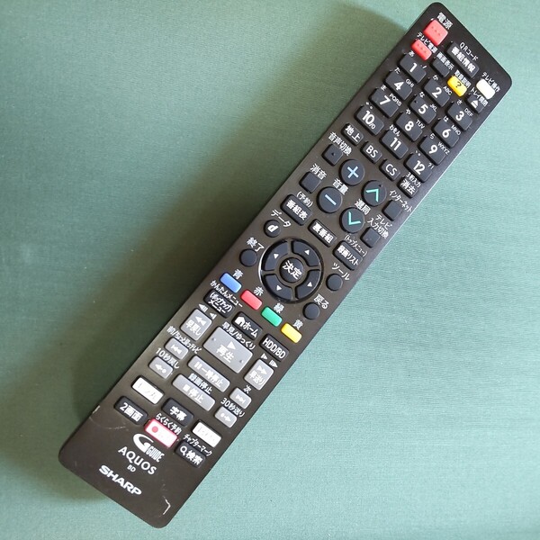 Im107 SHARP GB265PA TV リモコン シャープ レコーダー/ブルーレイ 除菌清掃&赤外線発光確認OK 動作品 現状品 送料無料