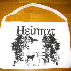 【ズッカ ワンショルダーバッグ zucca】モノトーン エコバッグ おしゃれ レディース メンズ お洒落 シンプル サコッシュ 肩掛け 自然 動物