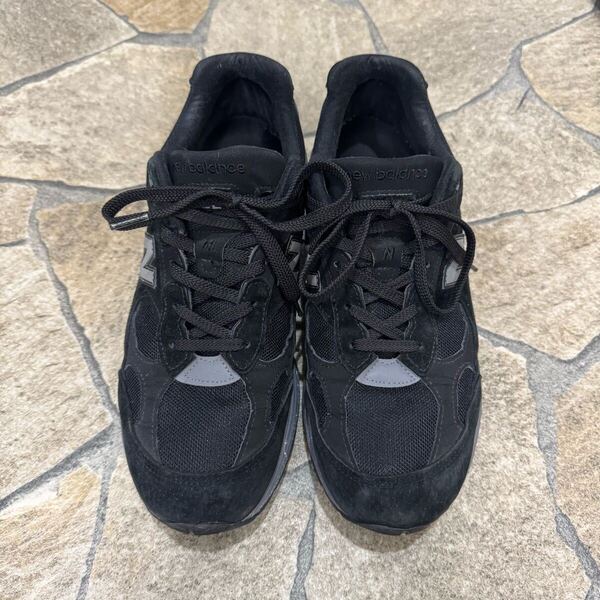 New balance ニューバランス スニーカー USA製 ブラック 992bl スウェード 27cm