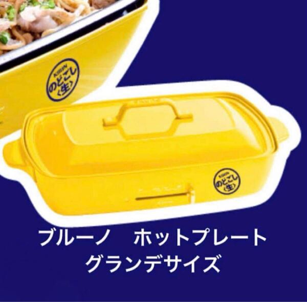 新品未使用 のどごしお祭りセット BRUNO ホットプレート グランデ 非売品 キリン のどこし生 BOE026