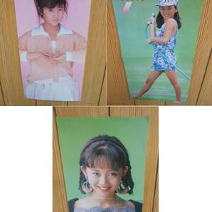 送料無料サービス◆アイドル 歌手 斉藤由貴 本田美奈子 浅香唯 グラビア◆3名の ポスター 全長 35cm