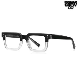 Quadra Edge クワドロエッジ ハーフブラック スクエアメガネ 02