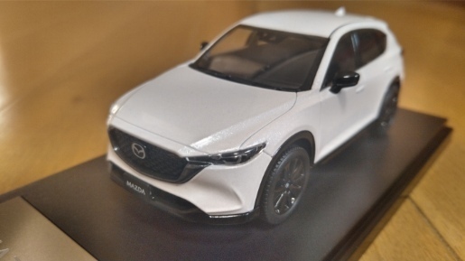 即決 MAZDA 特注 ディーラーモデル マツダ CX-5 ロジウムホワイトプレミアムメタリック 白 1/43 絶版 レア カラーモデル
