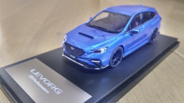 即決 SUBARU 特注 ディーラーモデル LEVORG STI レヴォーグ WRブルー 1/43 絶版 レア カラーモデル