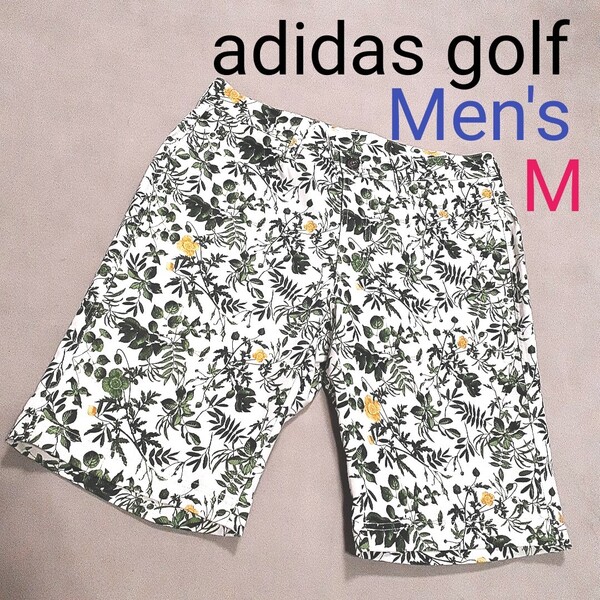 【超美品】 adidas golf アディダスゴルフ メンズM ボタニカル ショートパンツ ハーフパンツ ストレッチ ゴルフパンツ ゴルフウェア
