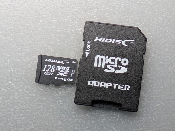HIDISC microSDXCカード 128GB UHS-I U1 Class10 / SDカード 変換アダプタ ケース付き micro SDカード メモリーカード 動作確認済み