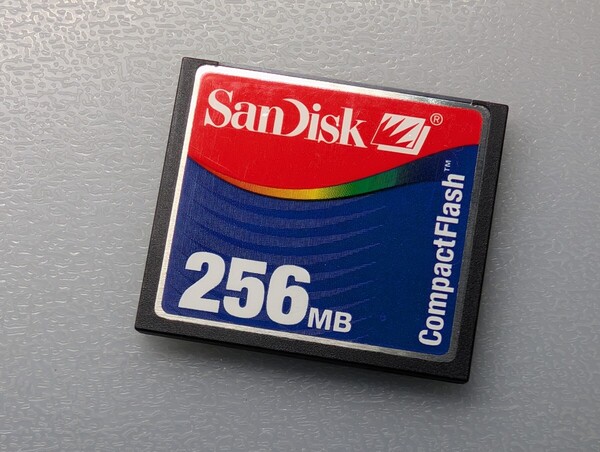 SanDisk CompactFlash 256MB CFカード ケース付き サンディスク コンパクトフラッシュ メモリーカード 動作確認済み