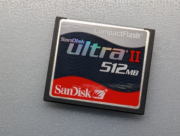SanDisk CompactFlash UltraII 512MB CFカード ケース付き サンディスク コンパクトフラッシュ メモリーカード 動作確認済み