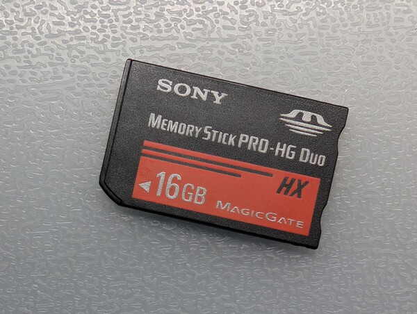 SONY Memory Stick PRO-HG Duo 16GB MS-HX16A ケース付き ソニー メモリースティック プロ デュオ PSP メモリーカード 動作確認済み