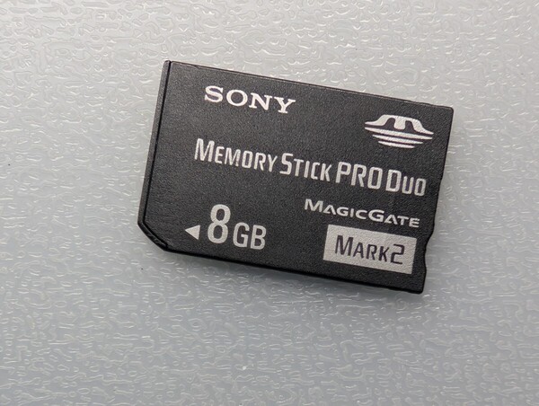 SONY Memory Stick PRO Duo 8GB MS-MT8G ケース付き ソニー メモリースティック プロ デュオ PSP メモリーカード 動作確認済み