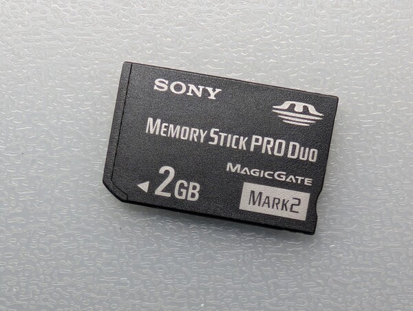 SONY Memory Stick PRO Duo 2GB MS-MT2G ケース付き ソニー メモリースティック プロ デュオ PSP メモリーカード 動作確認済み