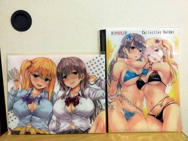 【新品正規品】水原優 Rip@Lip A4クリアファイルホルダー + フラットケース C101 C105 宮原真姫 神楽坂紗蘭