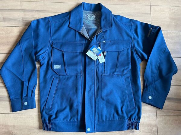☆ 送料無料 ☆ HOSHI-H ホシ服装 長袖ブルゾン 5220 Mサイズ ネイビー ☆ 通年 作業服 作業着