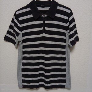 ポールスミス ラウンジウェア Paul Smith LOUNGE WEAR ポロシャツ 半袖 濃い ブルー メッシュ TRAVELLER メンズ Mサイズ 30-7322-052 S67202