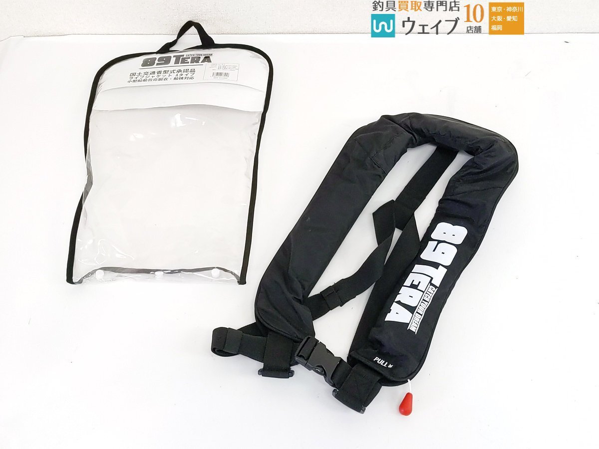 89TERA ラムセス 自動膨張式ライフジャケット 黒 桜マーク 有 Yahoo!オークション -「tera」(ライフジャケット) (ウエア)の