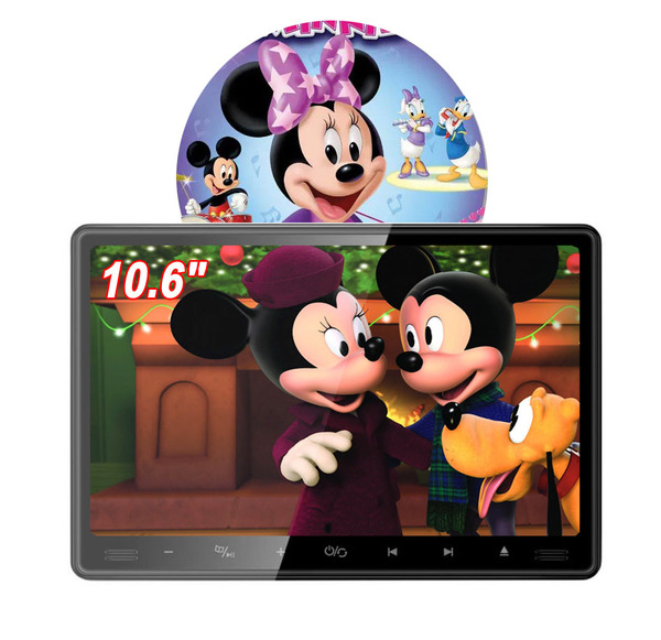 INTENAVI DVDプレーヤー 車載用 後部座席 10.6インチ ヘッドレストモニター