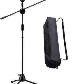 INTENAVI マイクスタンド ストレート ブーム 持ち運びバッグ付き 360°高さ調節可能