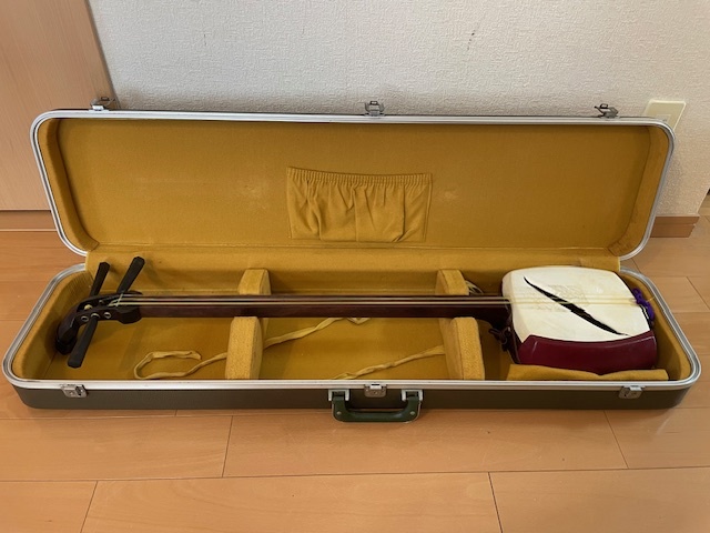 三味線本体 ケース付き 中古品 Yahoo!オークション -「三味線 中古」(三味線) (和楽器)の落札