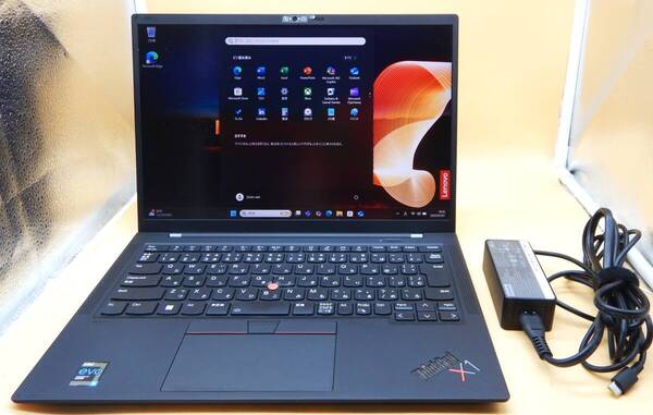 小塗装剥がれ有 windows11Pro ThinkPad X1 Carbon gen9 Core i5-1135G7 LTE内蔵/SSD(NVMe)256GB/8GB/指紋/HDMI/カメラ/Bluetooth 管543-449