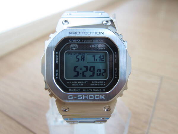 CASIO G-SHOCK フルメタル GMW-B5000D-1JF【Bluetooth・電波ソーラー】美品