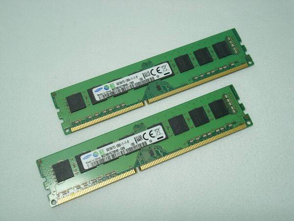 SAMSUNG DDR3-1600 PC3-12800U デスク用メモリ 8GB×2枚 計16GB