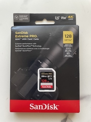 【新品・未開封】 SanDisk サンディスク 128GB 200MB/s Extreme PRO UHS-I SDXC メモリーカード