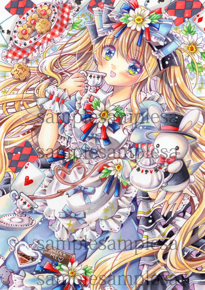 『アリスの世界』原画 手描き Yahoo!オークション -「イラスト 手描き アリス」(コミック