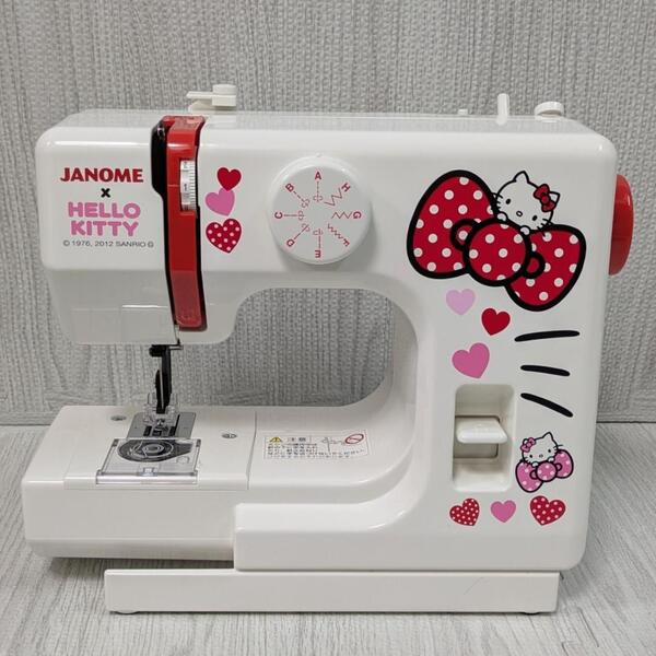 良品 希少 JANOME ハローキティ ミシン HKB-12 ジャノメ 動作品