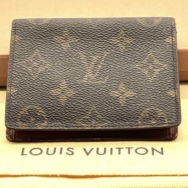 LOUIS VUITTON モノグラム レザー パスケース カードケース 名刺入れ
