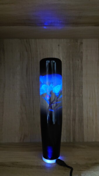 シフトノブ用LEDイルミネーションランプ 固定青色 シフトノブ延長 水中花シフトノブ デコトラ 軽トラ旧車 街道レーサー ドリフト