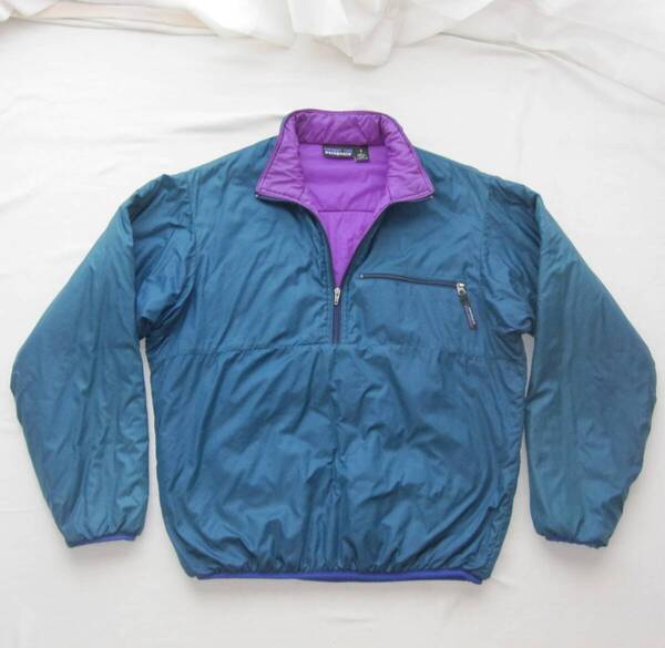 ☆90s パタゴニア パフボール プルオーバー (S) 雪なし 1994 ブルーグラス /patagonia ベスト vintage mars ジャケット ダスパーカー