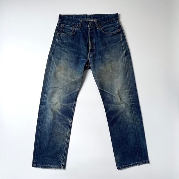 バレンシア工場製 1955年モデル LEVI’S 501XX 501-0004 W33 (W31~W32) 米国製 デニムパンツ ジーンズ 50s 55s アメリカ製 USA製 555 55501