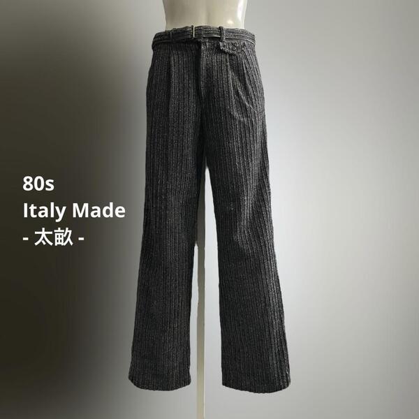 イタリア製 80s 90s コーデュロイパンツ スラックス ヨーロッパ E811