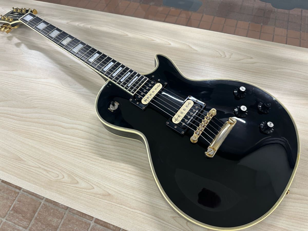 希少！生産終了モデル EDWARDS レスポールカスタムタイプ 豪華仕様 Edwards E-LP-130CD/P BLK 税込販売価格 ￥82,800- 新品特価
