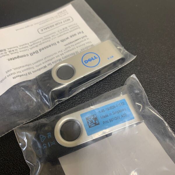【未開封】DELL Windows 10 Pro 64bit リカバリーUSB 2つ 送料無料