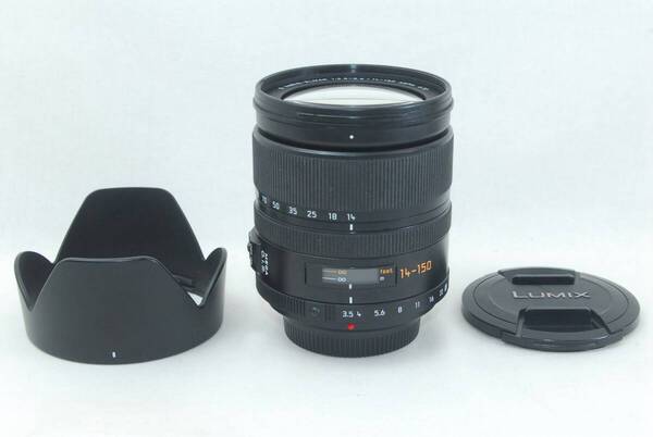 ★実用良品★Panasonic パナソニック LEICA D VARIO-ELMAR 14-150mm F3.5-5.6 ASPH. フード付き♪